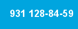 931 128-84-59 931 128-84-59